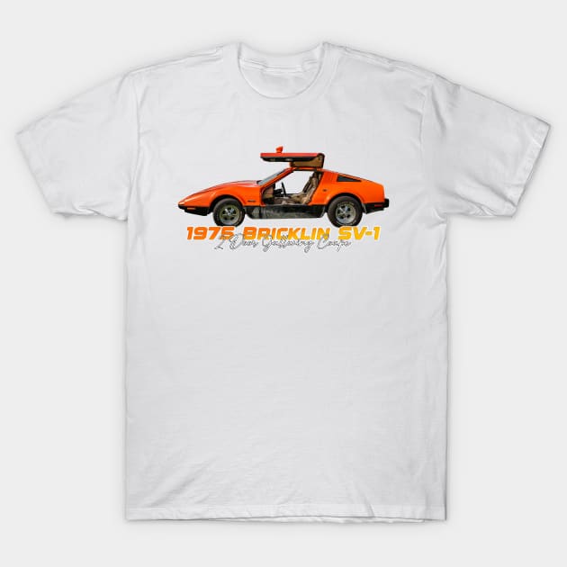 1975 Bricklin SV-1 2 Door Gullwing Coupe T-Shirt by Gestalt Imagery